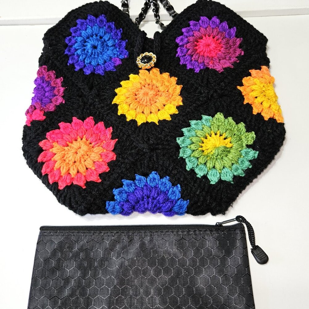Granny Square Shoulder Hand Bag